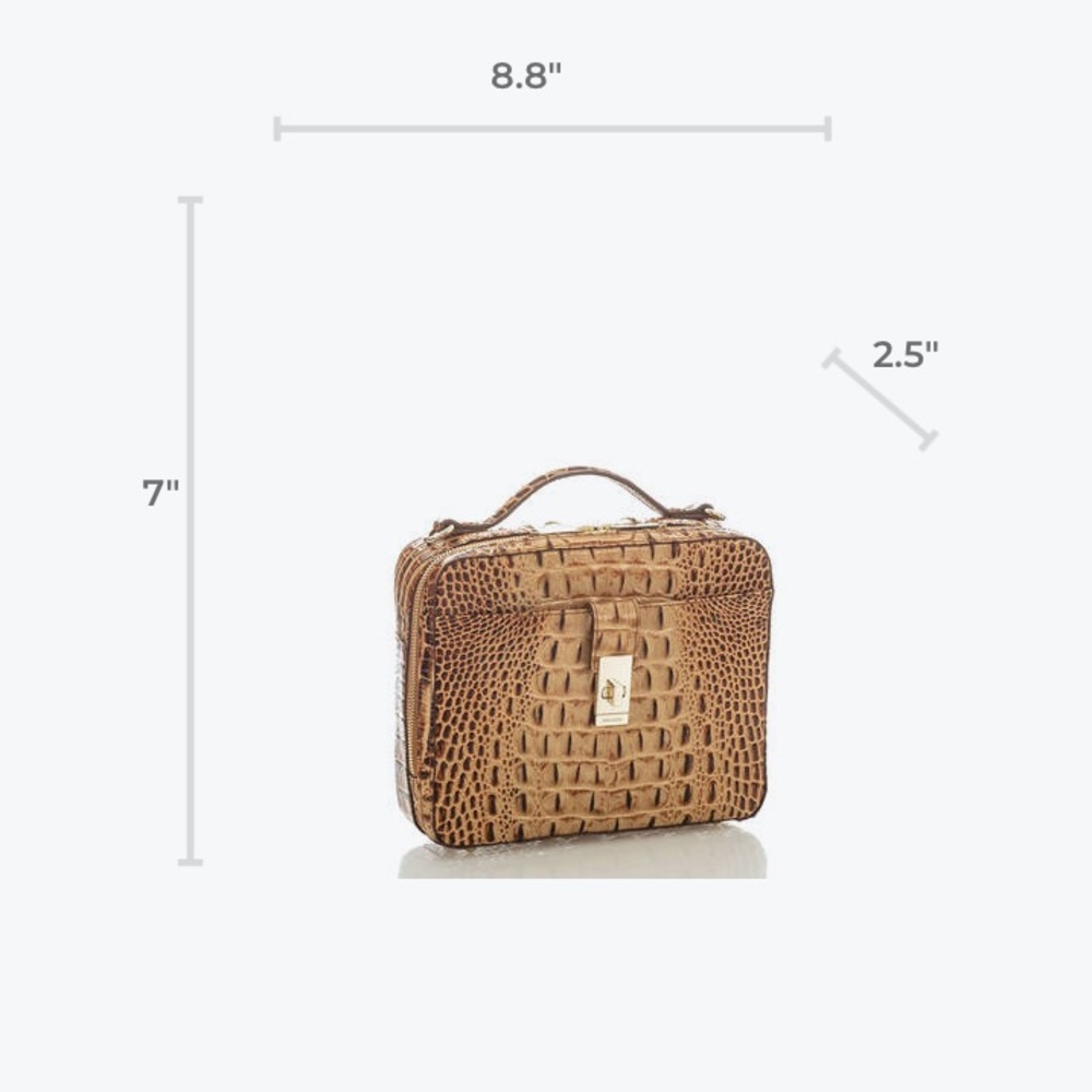 *SOLD*BRAHMIN Evie Toasted Melbourne Croc Embossed - Picture 15 of 15